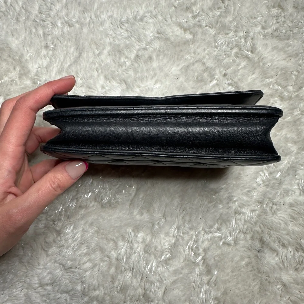 Chanel Black Quilted Classic Lambskin Wallet on a Chain Leather Bag - Picture 9 of 15